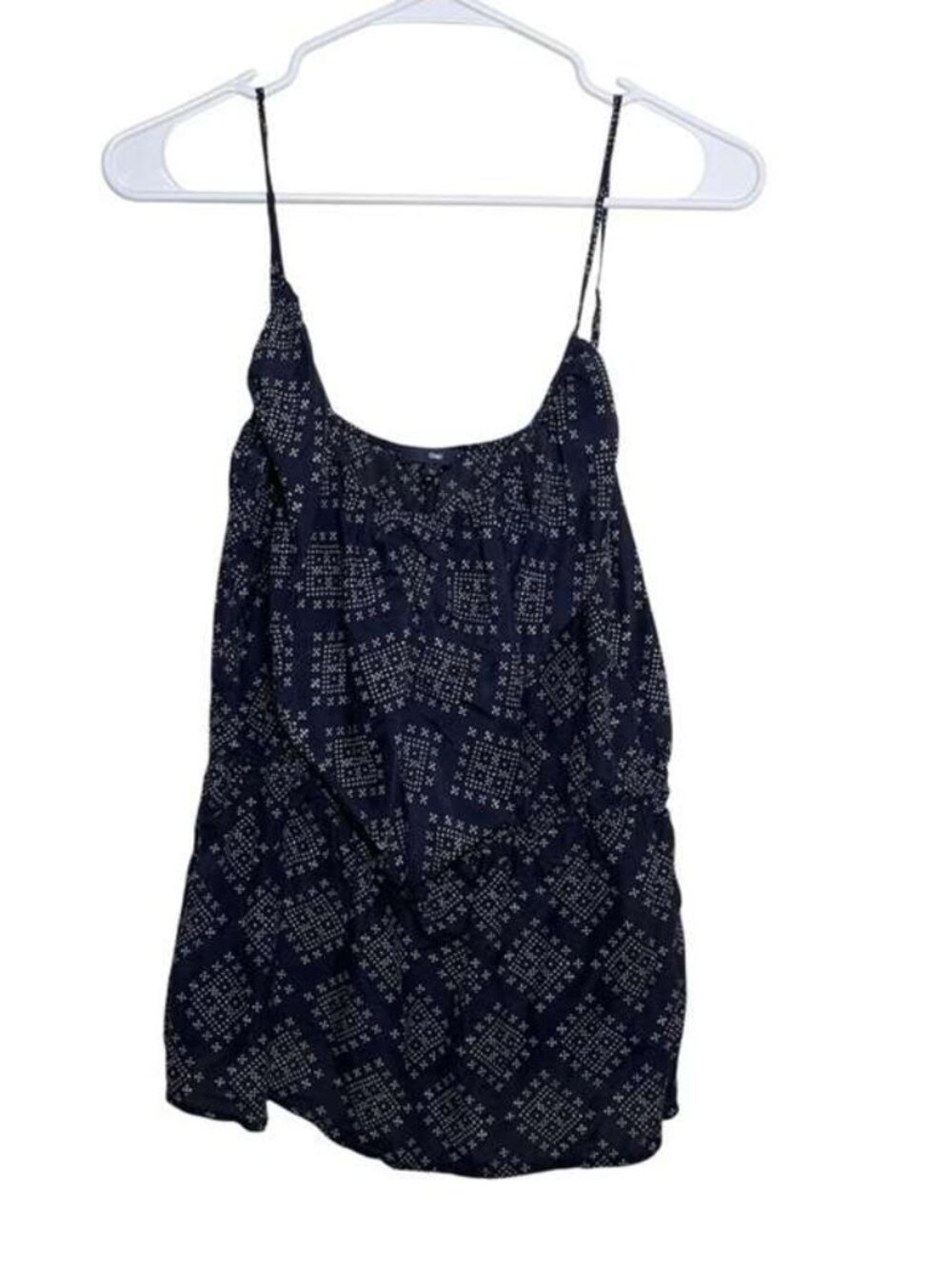 Navy Geo Print Cami Top